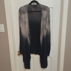 Able Black and Gray Ombre Cardigan